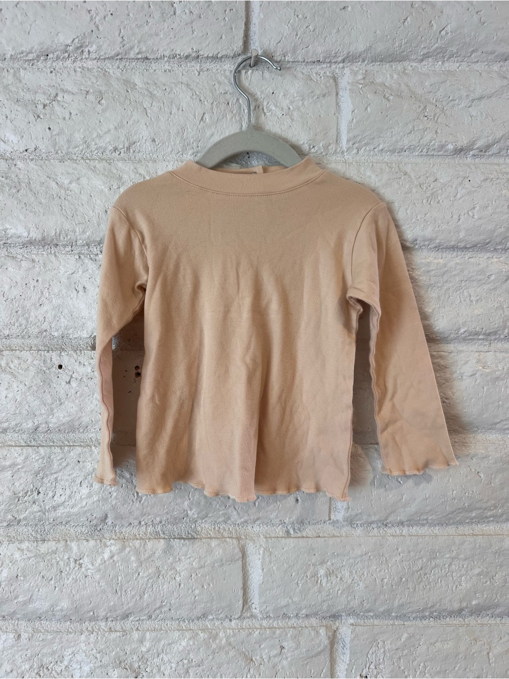 Light Peach Long Sleeve Tee for Kids - Unbranded
